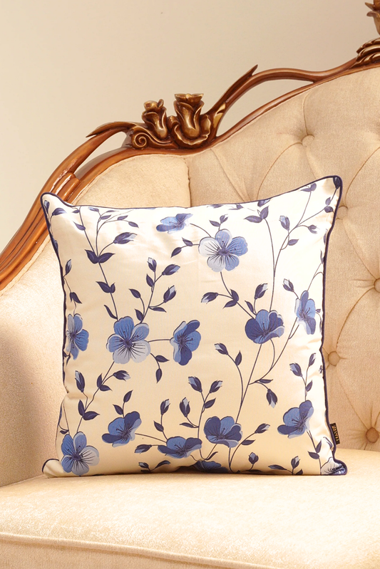 Cushion Cover - Blue Floral