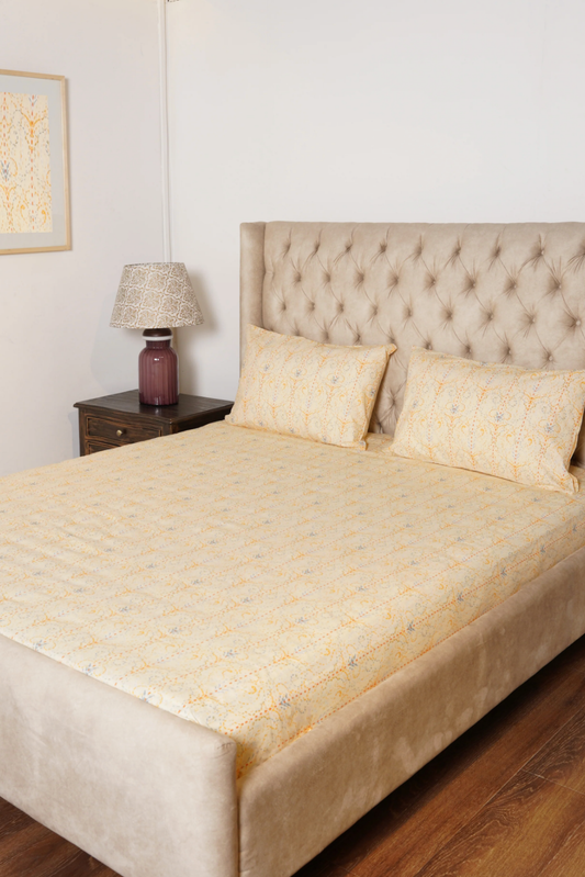 Bedsheets- Butter Scotch (Queen Size)