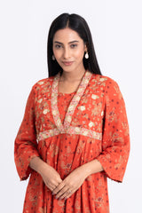 Allover Rotary Printed Viscose Ethnic Kurta