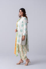 Ready-to-Wear Three Piece Lawn with Cotton Dupatta