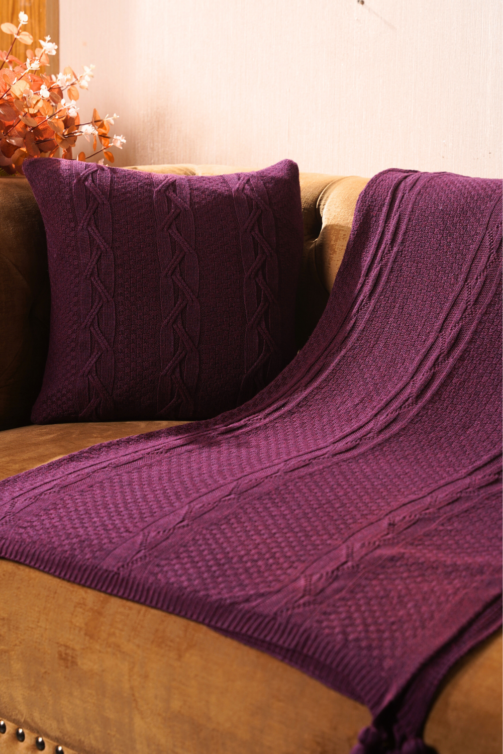 Sofa Throws - Maroon