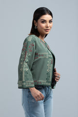 Crop-Length Georgette Bolero Top