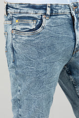 Premium Light Blue Carrot Fit Jeans