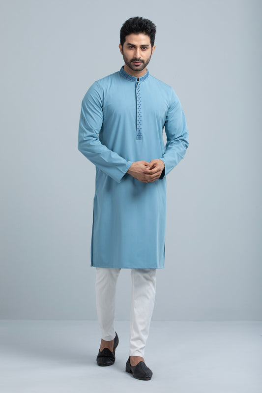 Men's Semi-Formal Embroidered Panjabi