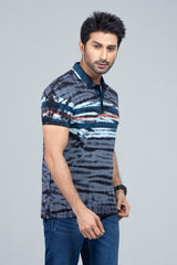 Birdseye Striped Polo Shirt