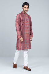 Men's Floral Printed Panjabi