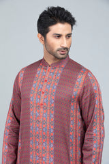 Men's Floral Printed Panjabi