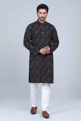 Men's Regular Fit Printed Panjabi