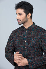 Men's Regular Fit Printed Panjabi