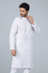 Men's Regular Fit Printed Panjabi