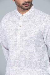 Men's Regular Fit Printed Panjabi