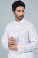 Men's Regular Fit Printed Panjabi