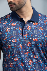 Captain America-themed Polo Shirt