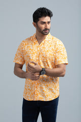 Allover Printed Casual Shirt with Lapel Collar