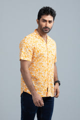 Allover Printed Casual Shirt with Lapel Collar