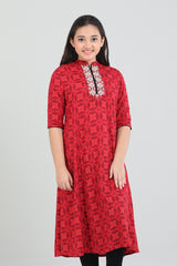 Junior Girls Ethnic Top (10-14 Years)