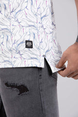 Men's Abstract Printed Polo Shirt