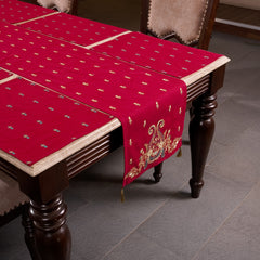 Table Runner - Red Embroidered