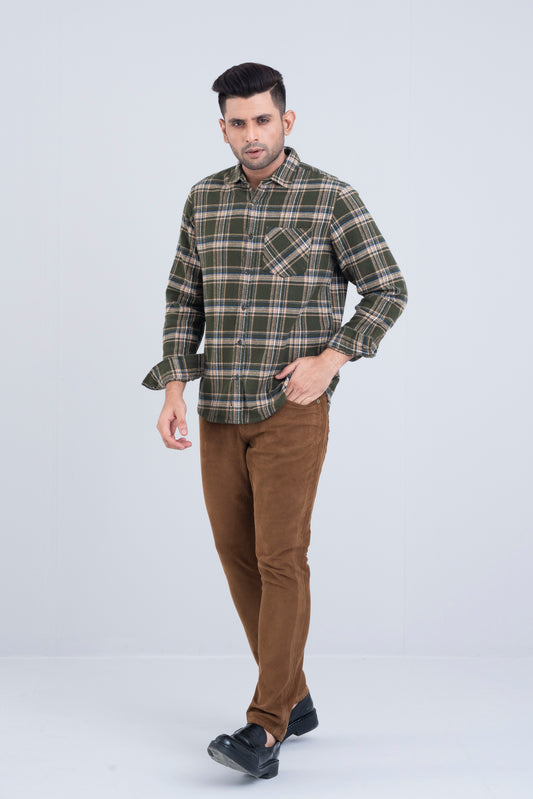 Regular Fit Checkered Casual Shirt