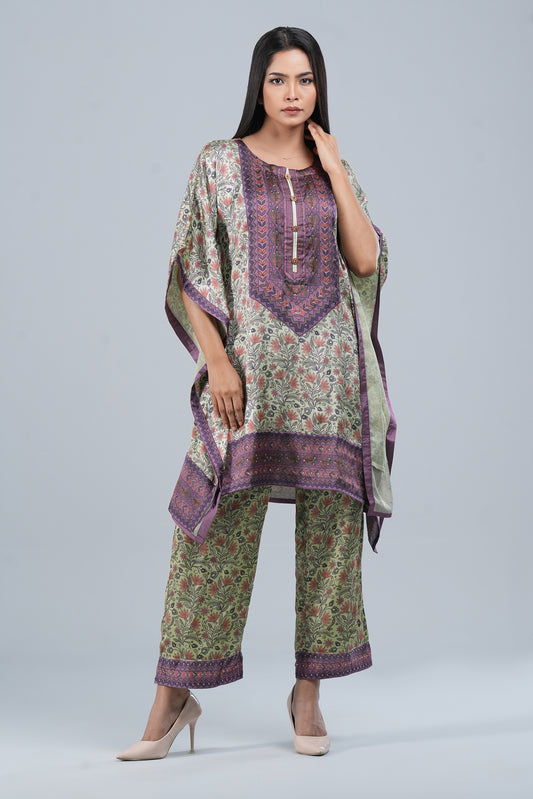 Ready-to-wear Printed Two-Piece Semi-Formal Matching Kaftan Set