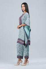 Ready-to-wear Printed Two-Piece Semi-Formal Matching Kaftan Set