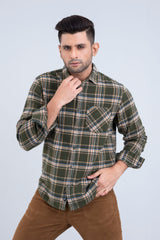 Regular Fit Checkered Casual Shirt