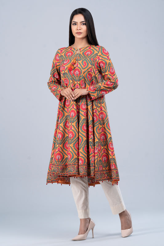 Ready-to-Wear Smart Fit Digital Printed Kurta - One Piece