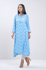 'Frozen' Themed Digital Printed Viscose Ethnic Kurta - One Piece - Disney