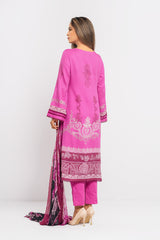 Digital Printed Three-Piece Lawn Salwar Kameez