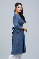 Long-Length Tencel Fabric Ethnic Kurta - One Piece