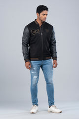 Rugby-Style Bomber Jacket