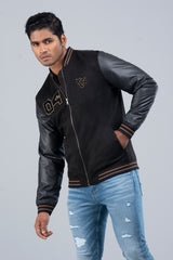 Rugby-Style Bomber Jacket