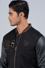 Rugby-Style Bomber Jacket