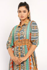 Enchanted Border Ruffle Shirt - Mystika