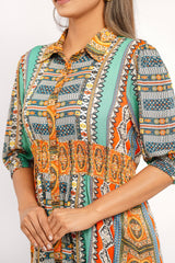 Enchanted Border Ruffle Shirt - Mystika