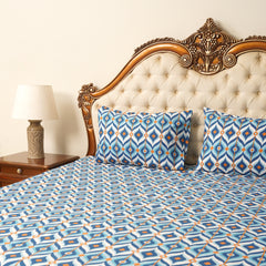 Bedsheets- Electron Blue (Queen Size)