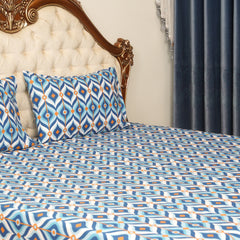 Bedsheets- Electron Blue (Queen Size)