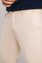 Slim Fit Solid Chinos