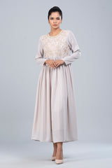 Full-Sleeve Georgette Long Dress