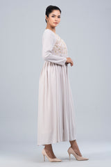 Full-Sleeve Georgette Long Dress