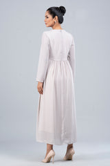 Full-Sleeve Georgette Long Dress