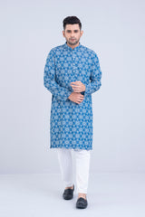 Slim Fit Tencel Denim Panjabi