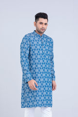 Slim Fit Tencel Denim Panjabi