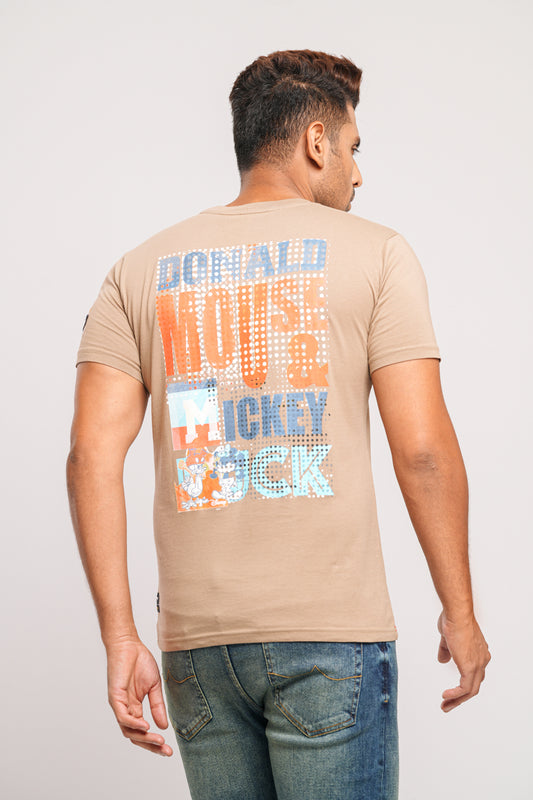 Mickey and Donald-themed Men's Digital Printed Disney T-Shirt