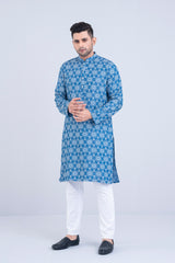 Slim Fit Tencel Denim Panjabi