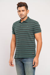 Relaxed Fit Honeycomb Fabric Polo Shirt