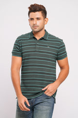 Relaxed Fit Honeycomb Fabric Polo Shirt