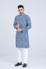 Regular Fit Tencel Denim Panjabi