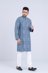 Regular Fit Tencel Denim Panjabi