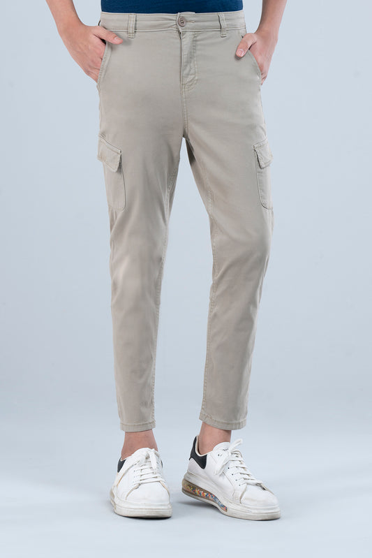 Junior Boys Twill Trouser - Lemon Grass